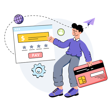 Online Payment  Illustration