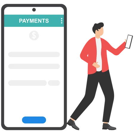 Online payment information  Illustration