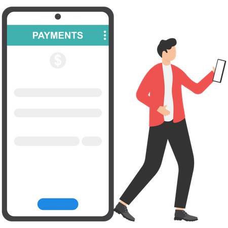 Online payment information  Illustration