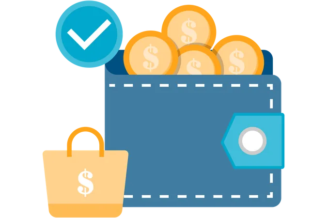 Online payment method  Illustration