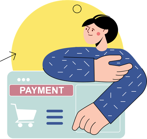 Online Payment Methods  Illustration