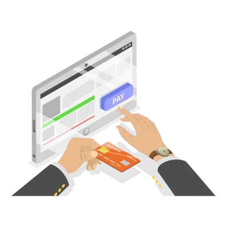 Online Payment Portal  Illustration