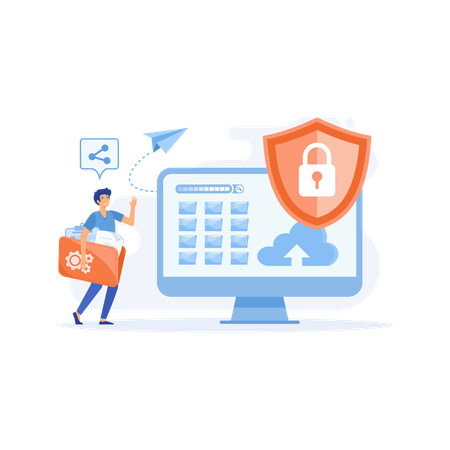 Online Payment Security  Illustration