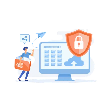 Online Payment Security  Illustration