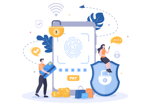 Online Payment Security Illustration