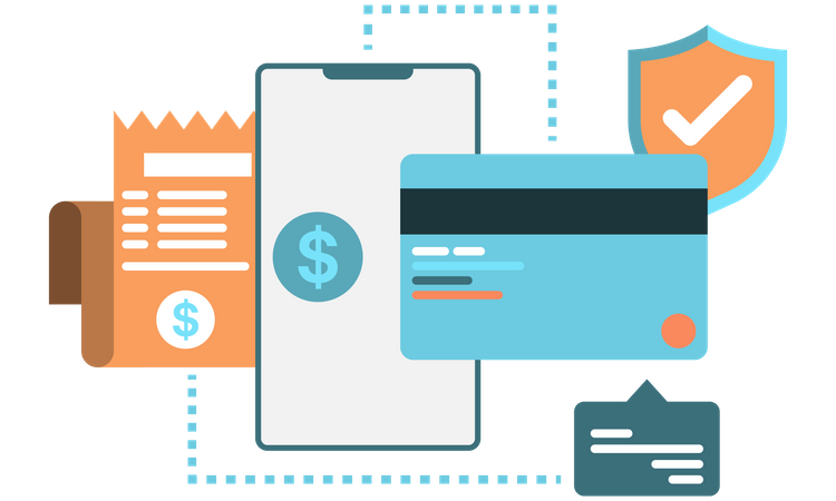 Online Payment Security  Illustration