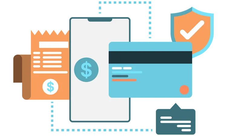 Online Payment Security  Illustration