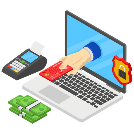 Online Payment Security  イラスト
