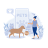 illustration pet shop