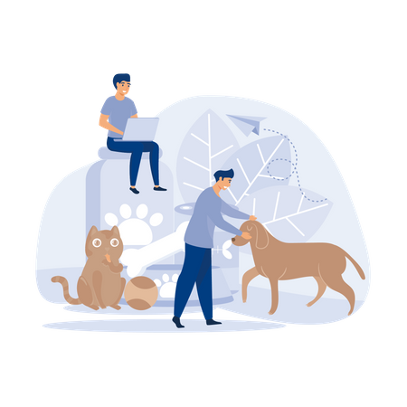 Online Pet Store  Illustration