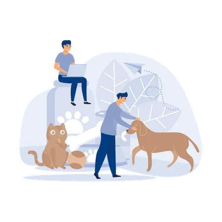 Online Pet Store  Illustration