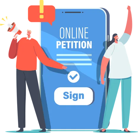 Online Petition Illustration