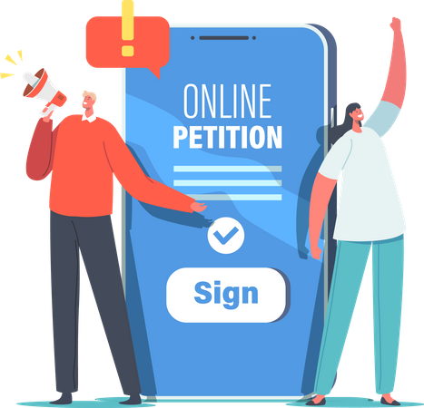 Online Petition  Illustration