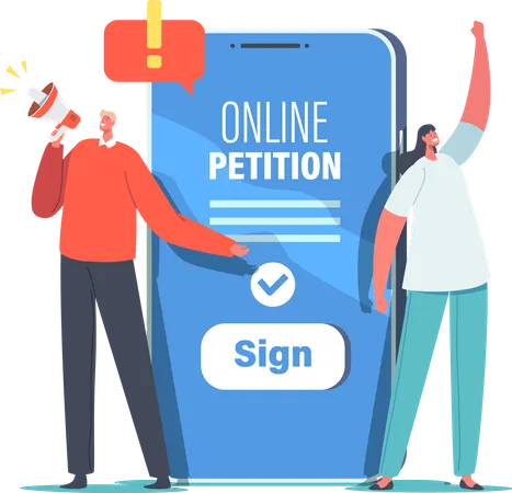 Online Petition  Illustration