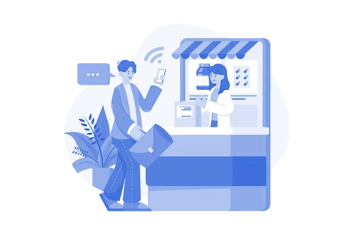 Online Pharmacy Illustration Concept On A White Background Illustration