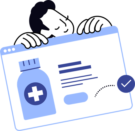 Online pharmacy  Illustration