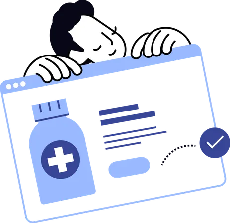 Online pharmacy  Illustration