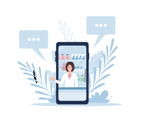 Online pharmacy  Illustration