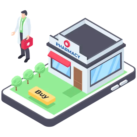 Online Pharmacy  Illustration