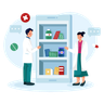 illustrations of online pharmacy store
