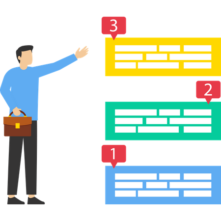 Online presentation schedule  Illustration