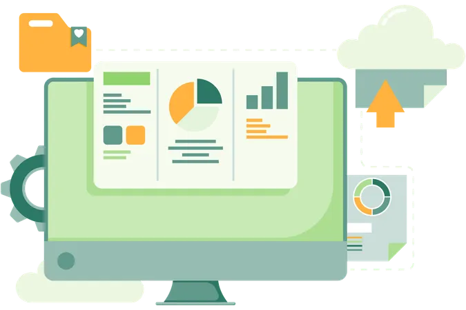 Online presentations using diagrams  Illustration