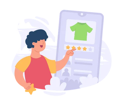 Online product rating  Illustration