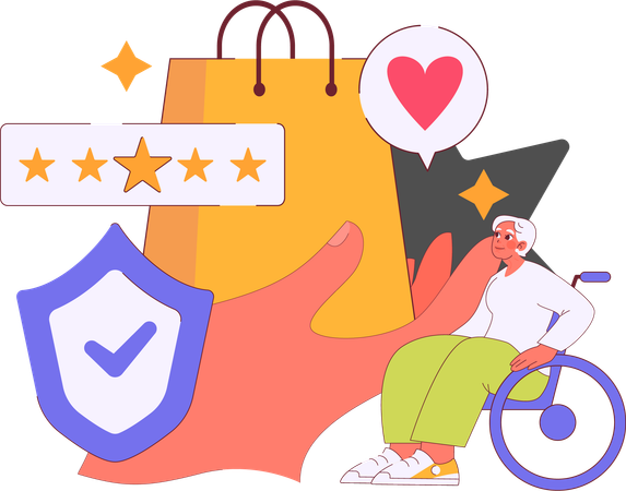 Online Product Review  Illustration