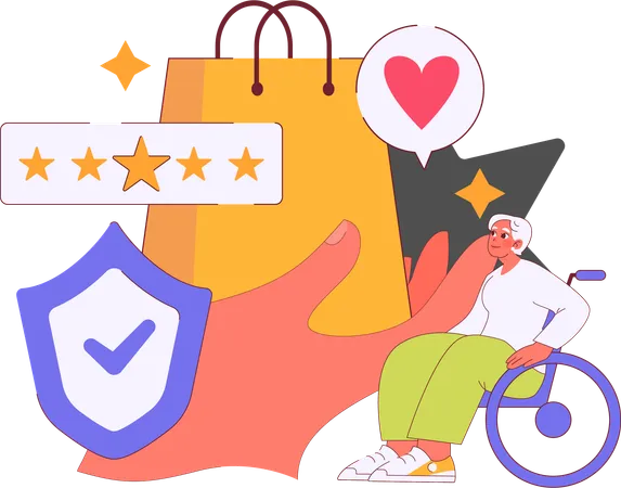 Online Product Review  Illustration