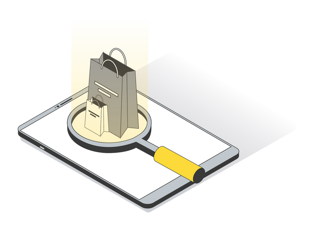 Online product search  Illustration