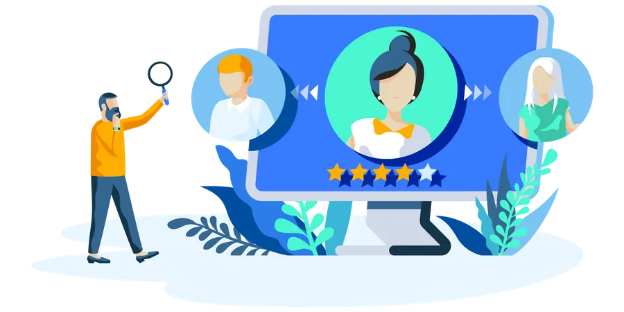 Online profile evalution  Illustration