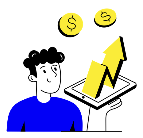 Online Profit  Illustration