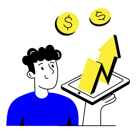 Online Profit Illustration