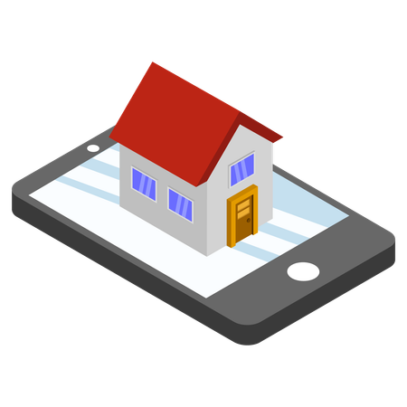 Online Property  Illustration