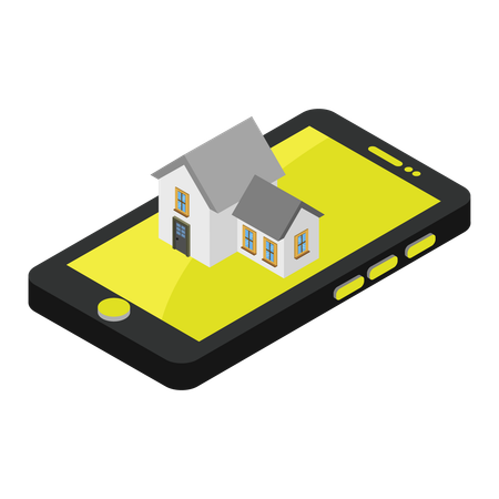 Online Property  Illustration