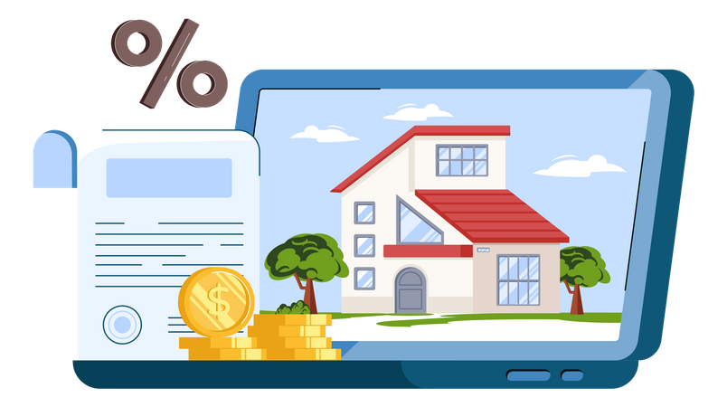 Online Property Agreement  Illustration