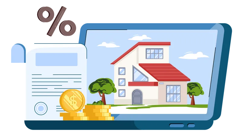 Online Property Agreement  Illustration