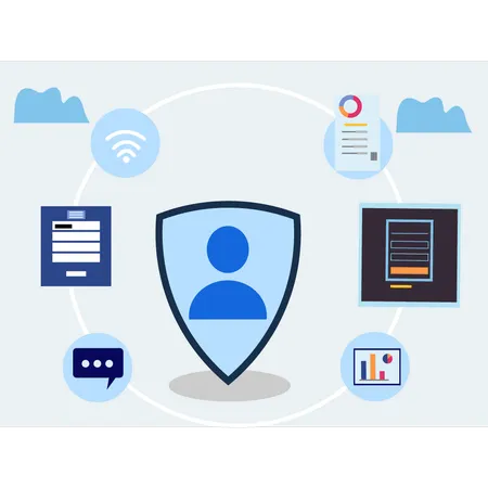 Online Protection Of User Account Illustration