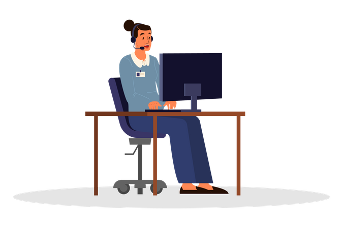 Online Psychological support  Illustration