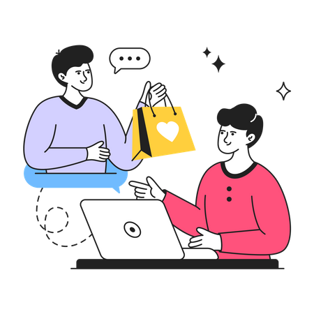 Online Purchase  イラスト