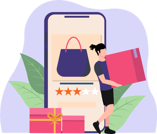 Online Purchase  Illustration