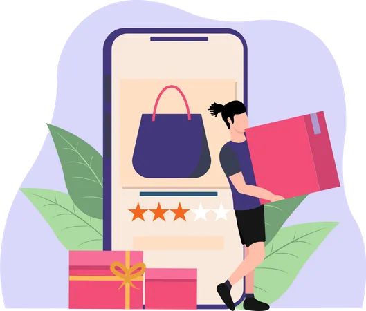 Online Purchase  Illustration