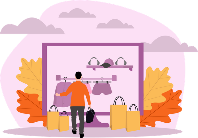 Online Purchase  Illustration