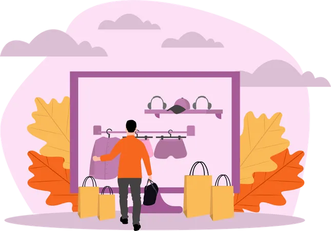 Online Purchase  Illustration