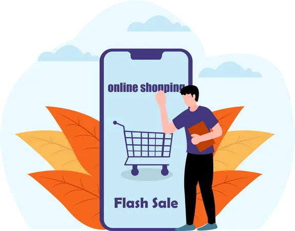 Online Purchase  Illustration