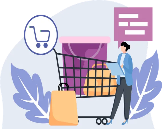 Online Purchase  Illustration