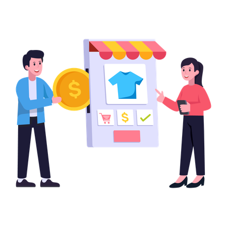 Online Purchase  Illustration