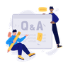 question answer illustration free download