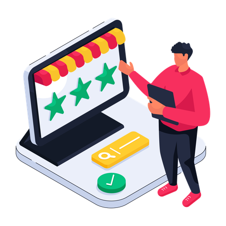 Online Rating  Illustration