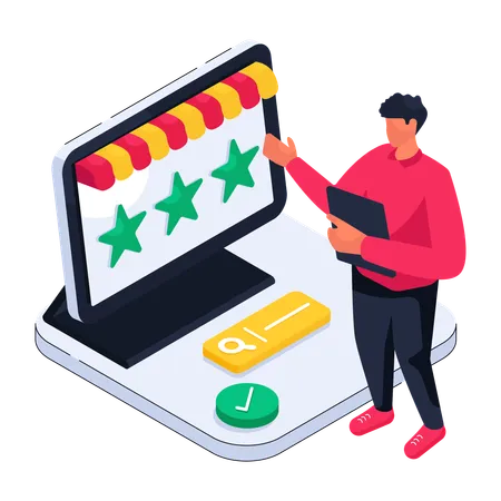 Online Rating  Illustration